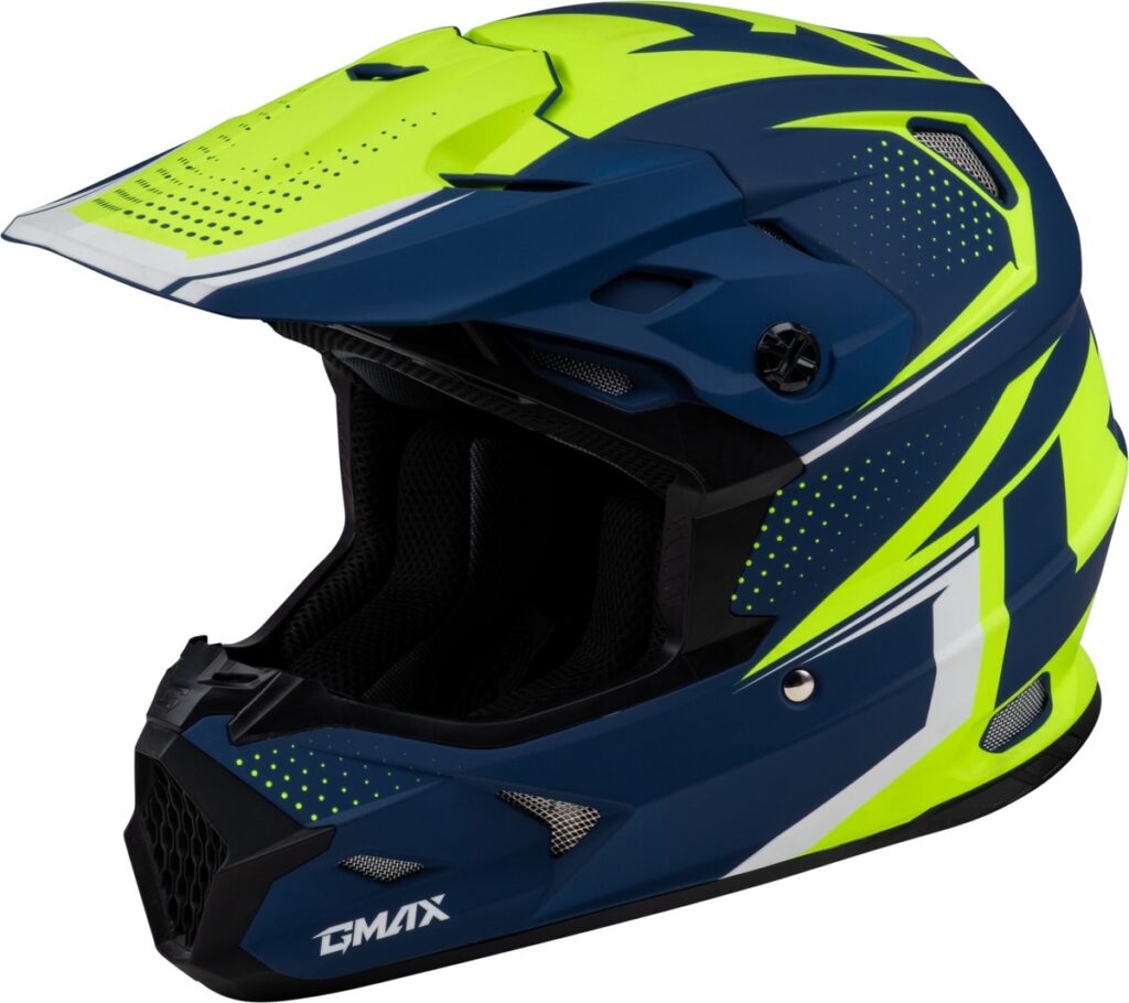 GMAX MX-96 502 Helmet — Matte Blue/Green — 502