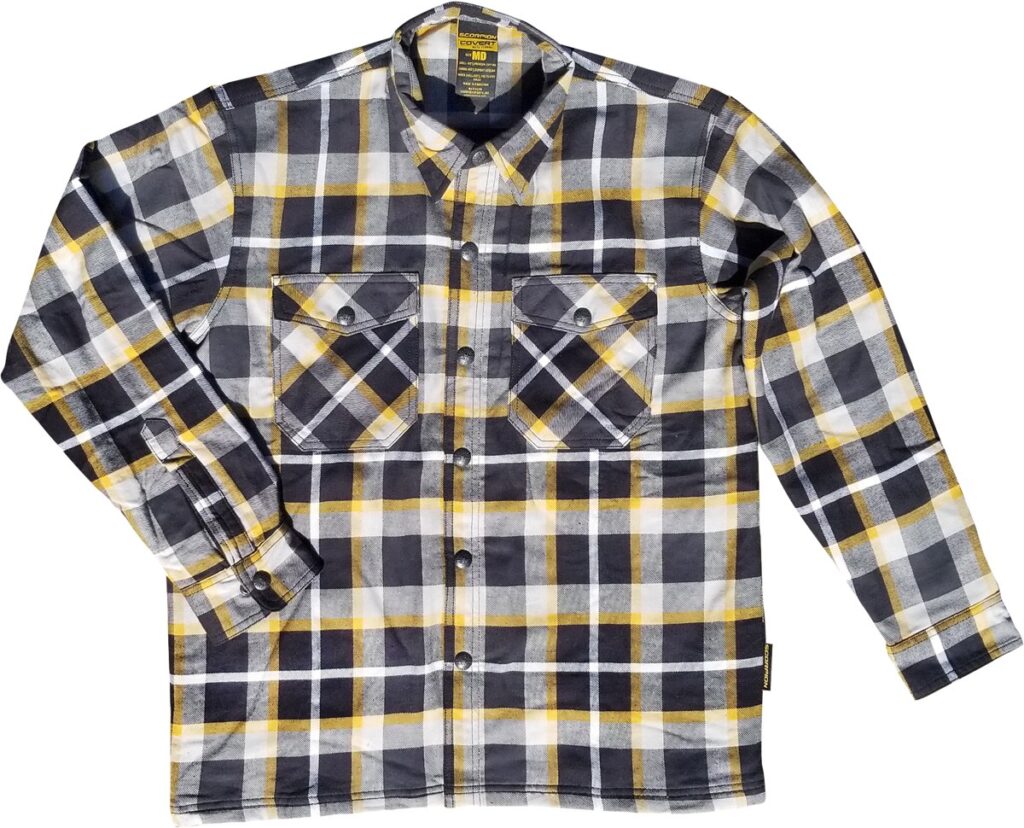 SCORPION EXO Covert Flannel — White/Yellow