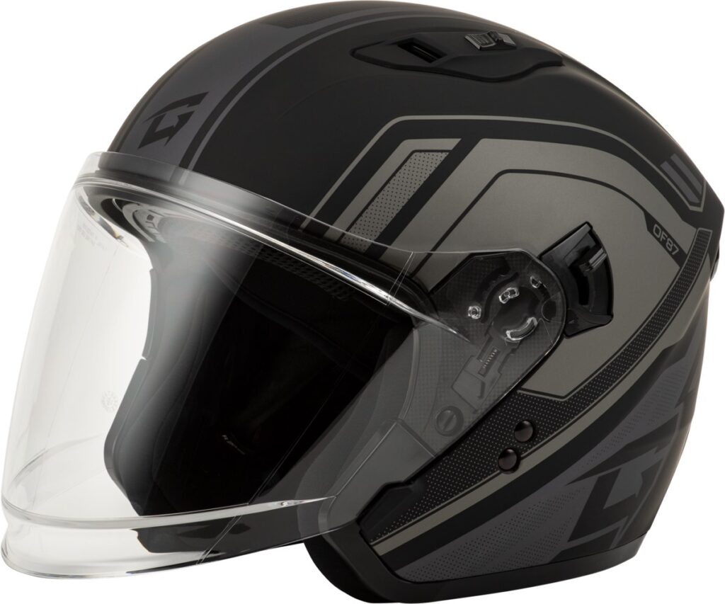 GMAX OF-87 Duke Helmet (2024) — Matte Black/Grey — DUKE