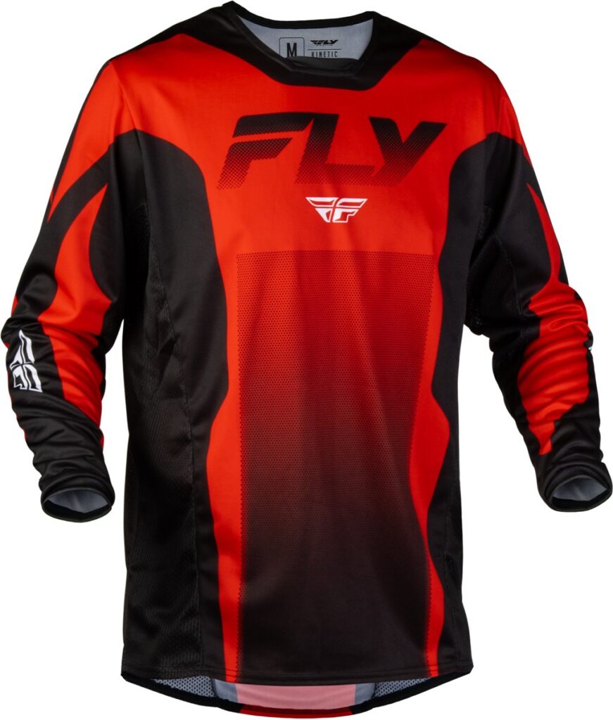 FLY RACING Kinetic Fade Jersey (2027) — Red/Black/White — FADE