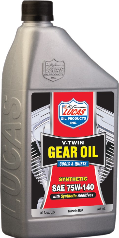 LUCAS V-TWIN SYN GEAR OIL 75W140 1 QT