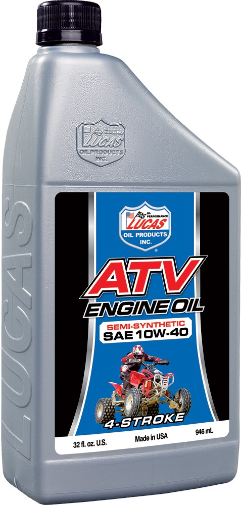 LUCAS SEMI-SYN ATV OIL 10W40 4T 1 QT