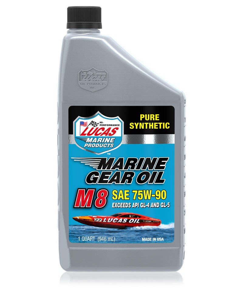 LUCAS MARINE GEAR PURE SYN M8 OIL 1 QT