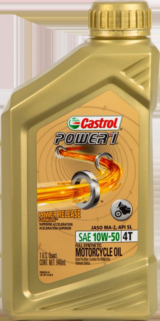 CASTROL POWER 1 SYNTHETIC OIL 4T 10W50 1QT