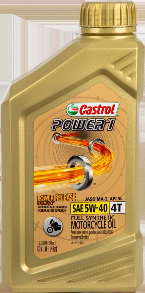CASTROL POWER 1 SYNTHETIC OIL 4T 5W40 1QT