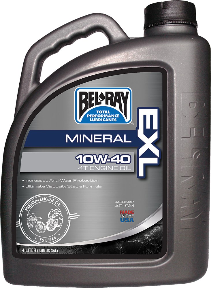 BEL-RAY EXL MINERAL OIL 10W40 4T 4L