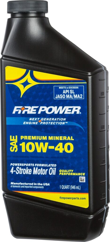 FIRE POWER MINERAL OIL 10W40 4T 1 QT