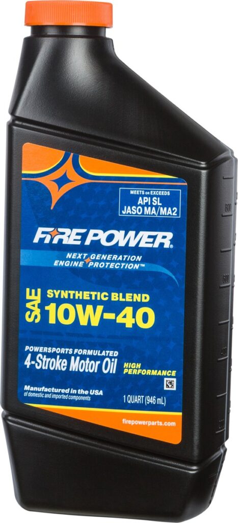 FIRE POWER SYNTHETIC BLEND OIL 10W40 4T 1 QT