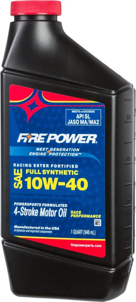 FIRE POWER SYNTHETIC ESTER OIL 10W40 4T 1 QT