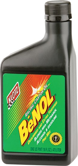 KLOTZ BENOL RACING CASTOR OIL 16 OZ